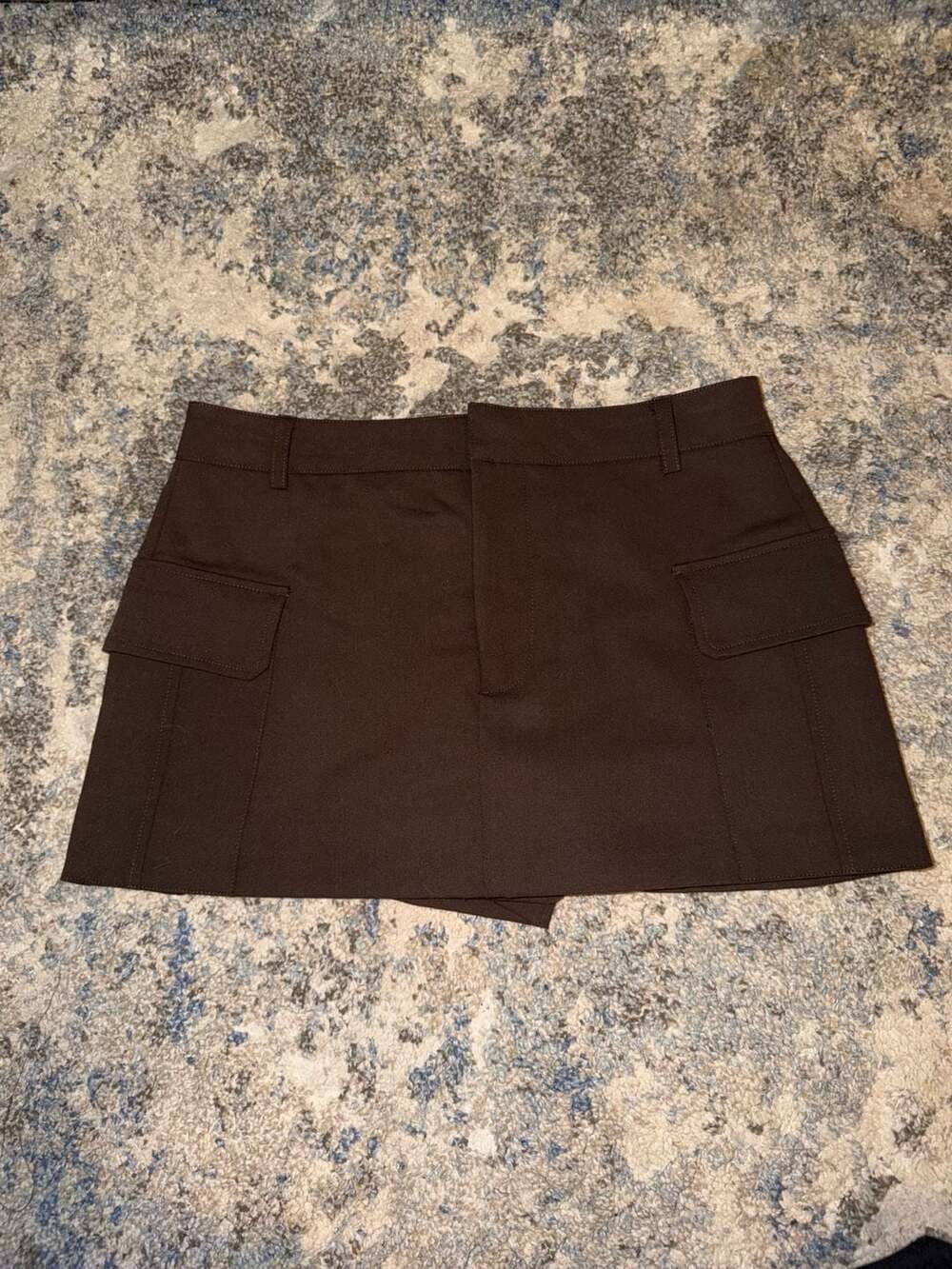 Zara Brown Cargo Pocket Skort